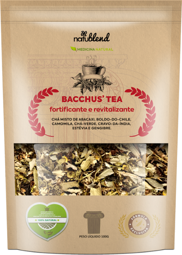 BACCHUS TEA - Blend Exclusivo - Chá Misto - Natublend
